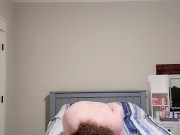 TS Esmeralda Everlove plays with large Dildo