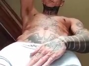 Squeezing my dick in my underwear and starting to precum