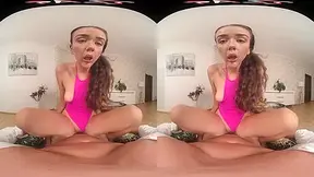 Virtual Reality And Vr Porn In Natural Tits, Shaved Pussy Vixis Pov Bj Leaves You Gasping, Her Saliva Glistening On Your Cock