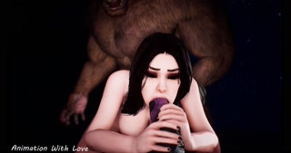 Passionate furry lust on the beach with minotaurs and a gorgeous girl - Part 2 | 3d Animation