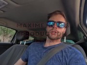Teaser public blowjob with a hikerraw blowjob and cum dump eater with passion maxime horns