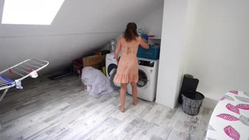 VenusetVulcanus's Step Fantasy: Mom Stuck, Cleaning, and CREAMPIED!