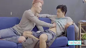 Pink Haired Tattooed Hottie Oliver Face Fucked By Big Cock Logan! 10 Min