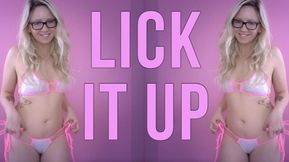 Lick It Up CEI - Cum Eating Instructions - Femdom Princess Candy Glitter