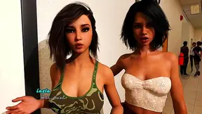 Busty Brunette Seduces John in Hot 3D Hentai Fantasy Escape