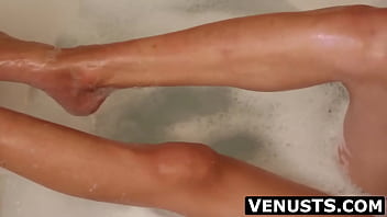 Beautiful piss fetish Asian tranny takes a bath and gets so horny she had to jerk her rock hard cock before a warm cumshot.