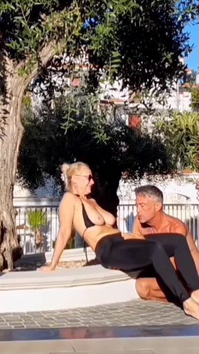 Selena's Yoga Exercises and Outdoor Sex