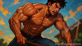 Sweaty Handyman Erotic Audio: Gay Male POV Blowjob Fantasy