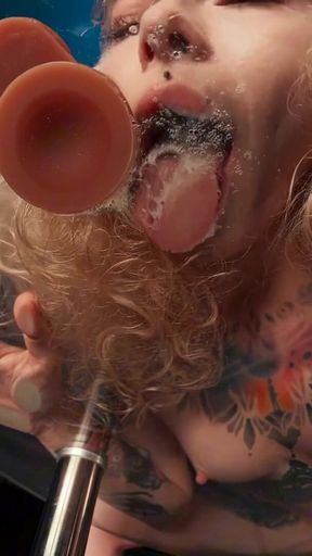 The Nastiest Side of Karneli Is Here to Show You What Is Messy Sloppy Blowjob Looks Like