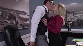 Handsome principal fucks one of the mommies right in his office