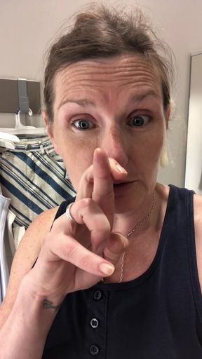 Rachel Wriggler gets naked to try on clothes in a public changing room during her sexcation fucking fat men in America