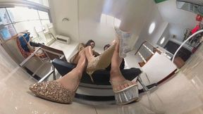 VR360 ERER LELE high-heeled sandals humiliate dwarfs