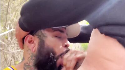 Tatted Latino Gets Pounded In The Woods 2023