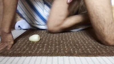 Sitting Handjob with Tenga Egg