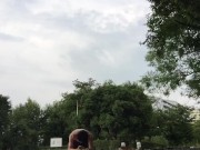 I had high intensity sex training with a fuck buddy in a park near the Tokyo Olympic venue!①