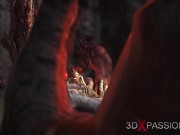 Devil fucks hard a hot college girl in the dark inferno
