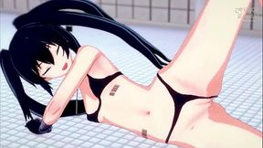 Innocent Stella needs to have an orgasm - Black Rock Shooter