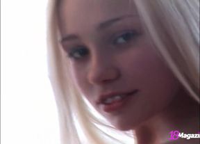 Skinny coed Holli Paige likes to tease you completely naked!