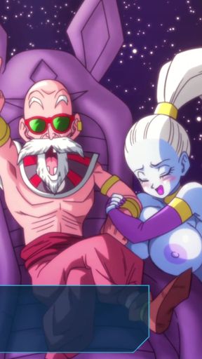Kame Paradise Multiversex 2 - Roshi Fucking the Angel Vados   Clip 1
