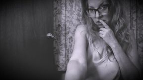 1920's silent film jerk off control in old school B &W