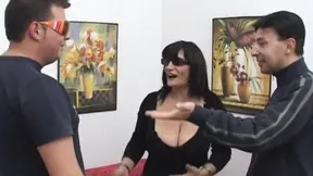 Real amateur milf gets double-fucked and creampied