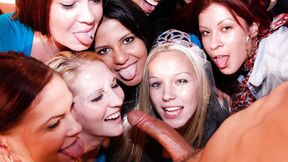 Bachelorette Party Turns Into Blowjob Group Sex