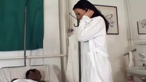 Horny Nurse Gets Anal Fucked Hard by New Patient