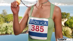 TUSHY Anal-Hungry Athlete Jadilica Trains Her Tight Ass To Take The Gold In Gaping