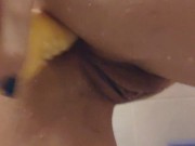 Greek girl fucks her ass