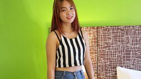 ”Ginger Asian girl Muai gets all creamy on that shaft”