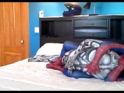 spiderman humping black masked android