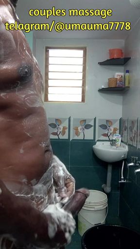 Tamil stepfather dad bathroom bathing