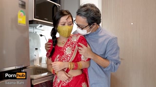 Indian Big Ass Step-daughter seduce her Step-father for Hungry Cock ( Hindi Voice )