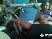 More sex on Jim's motorcycle