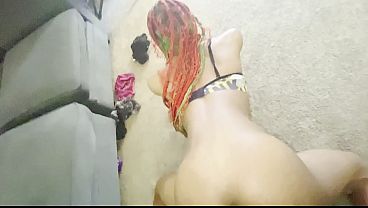 Petite blonde girl gets fucked in the ass by her BBC neighbor