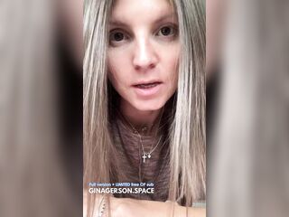 See me and wank your penis until u cum hard...be a admirable male - JOI Gina Gersson