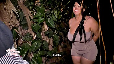 BBW Naughty Looking for Sex with a Stranger in the Woods at Midnight - Savannah Watson