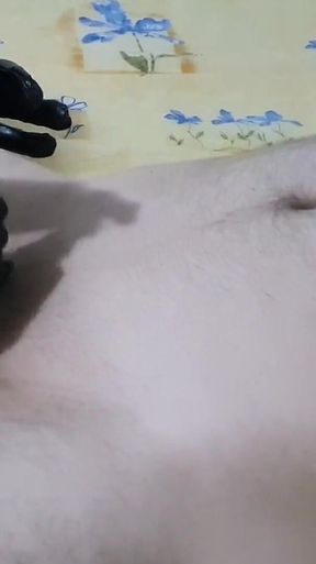 Hot Femdom Urethral Sounding Slave Cock with Huge Dilator, CBT, Latex Gloves Handjob, Ruined Orgasm