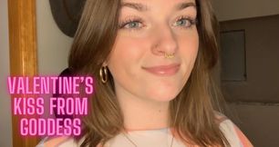 Valentines Day Kisses From Goddess - Mouth Lip Kiss Fetish Goddess Worship