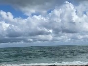 Hot mucsle stud on the beach naked