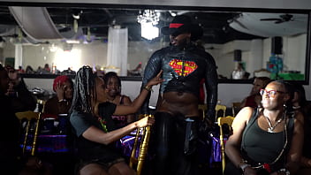 Black SuperMan Handles Room Full of Milfs