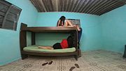 Caught in the act in the bunk bed, girlfriend upstairs, friend downstairs, boyfriend in the middle of adultery