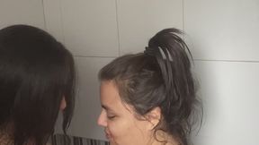 Home alone and we record a hot video for dad