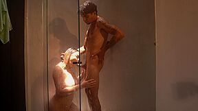 I Like It When You Help Me! - Stepmother Ends Up In The Shower With Her Tattooed Stepson