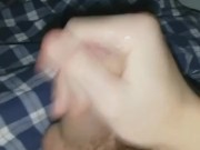 Guy shoots a big load