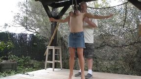 BreastMeat for one Day - Suspension Training - Hanging by my Tits - Full Clip mov HD