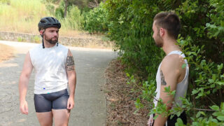 Blowjob, threesome, bareback, man – public homemade video of amateur guys getting anally fucked