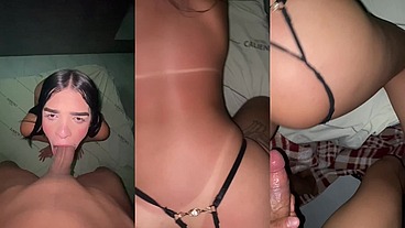 Levei um fã para o motel e acabou arrebentando meu cuzinho no pelo