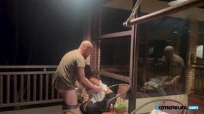 fucking wifey on the balcony