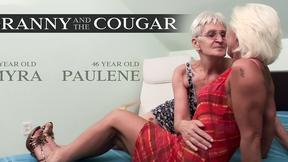 Granny & Cougar Orgy: Myra & Paulene's Wet Pussies